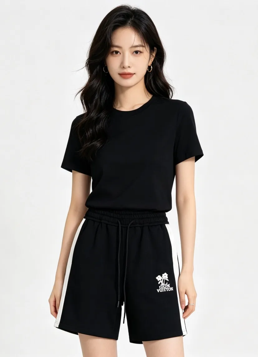 Louis Vuitton/Louis Vuitton floral embroidered web shorts